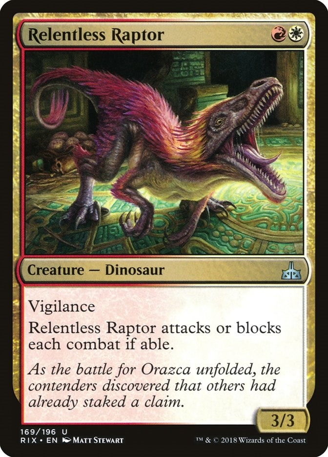 Relentless Raptor (169) [RIX] - MTG Single