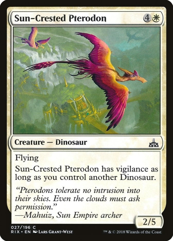 Sun-Crested Pterodon (27) [RIX] - MTG Single