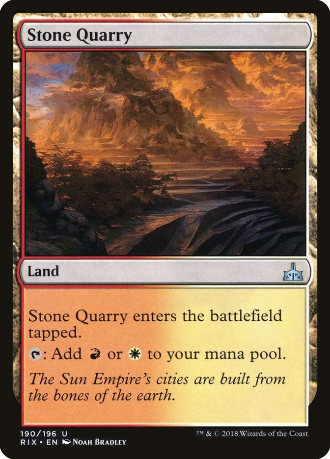 Stone Quarry (190) [RIX] - MTG Single