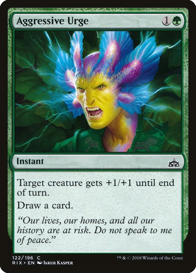 Aggressive Urge (122) [RIX] - MTG Single
