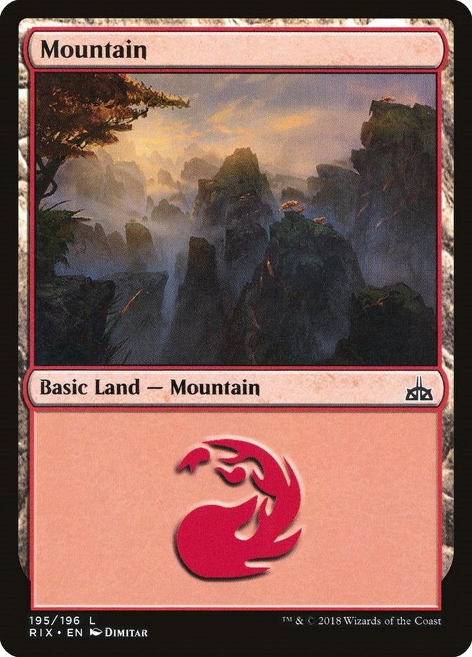 Mountain (195) [RIX] - MTG Single