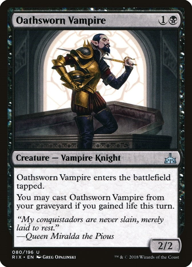Oathsworn Vampire (80) [RIX] - MTG Single