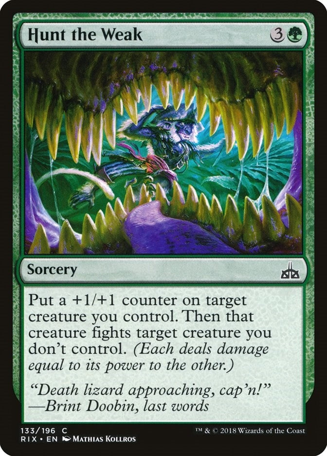 Hunt the Weak (133) [RIX] - MTG Single