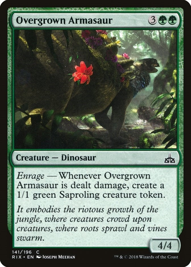 Overgrown Armasaur (141) [RIX] - MTG Single