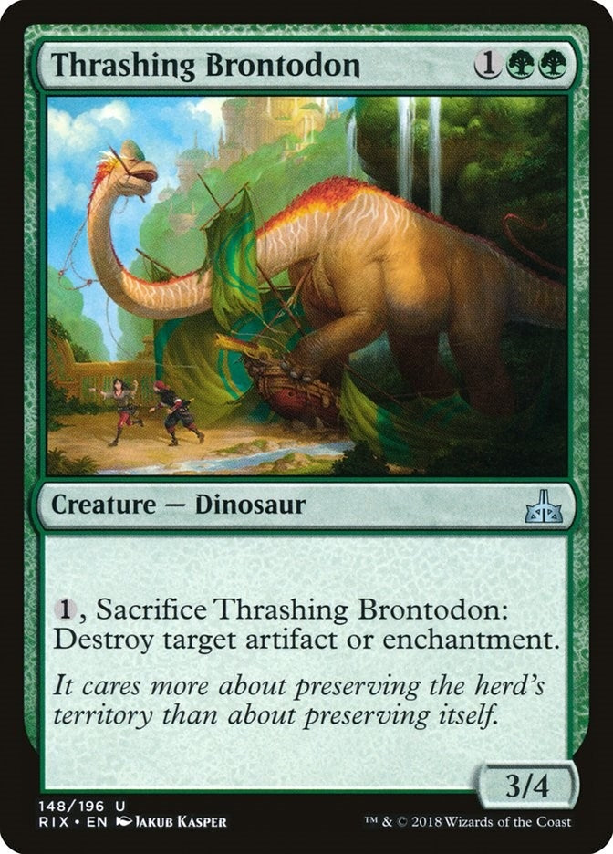 Thrashing Brontodon (148) [RIX] - MTG Single