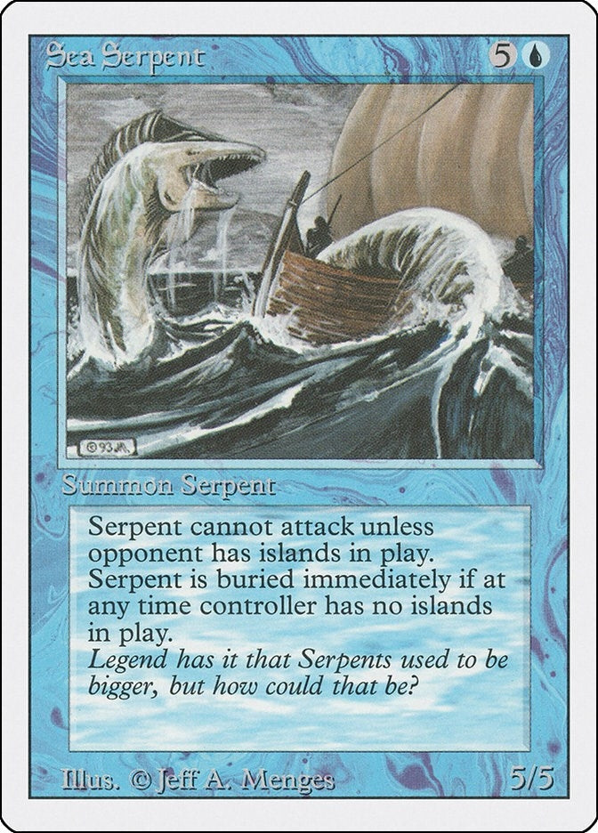 Sea Serpent [3ED] - MTG Single