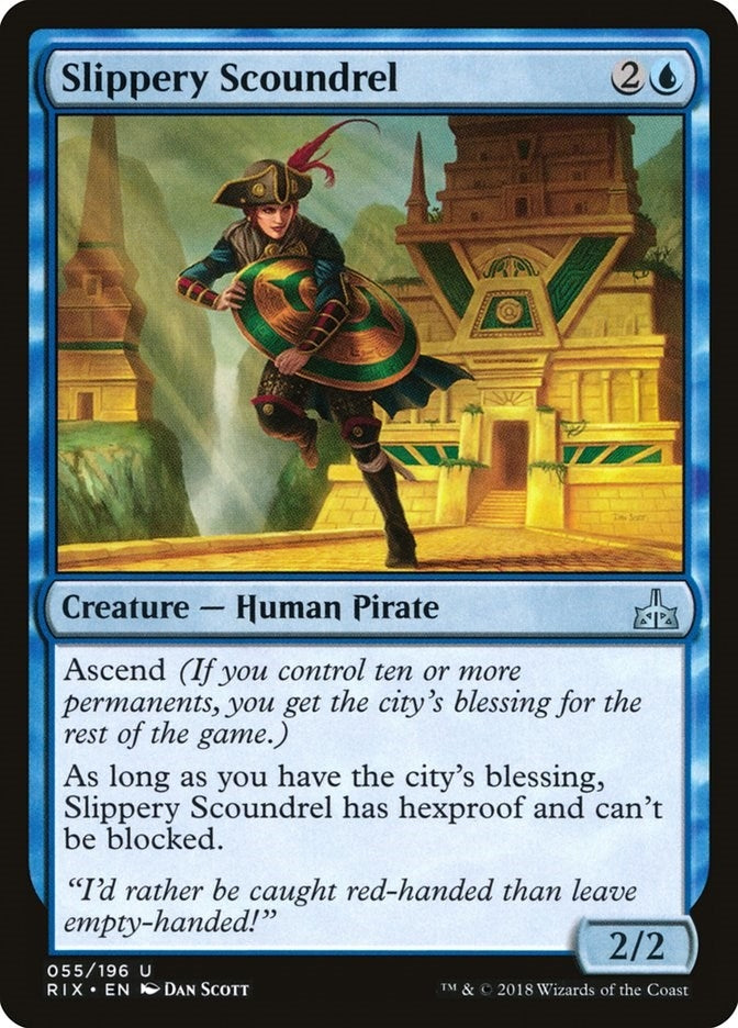Slippery Scoundrel (55) [RIX] - MTG Single