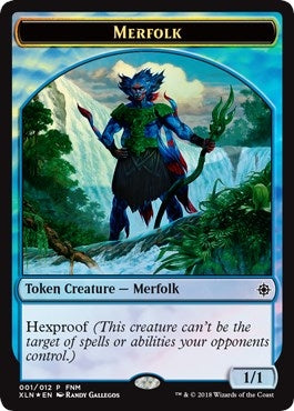 Merfolk // Treasure (001) Token (1) [FNM] - MTG Single