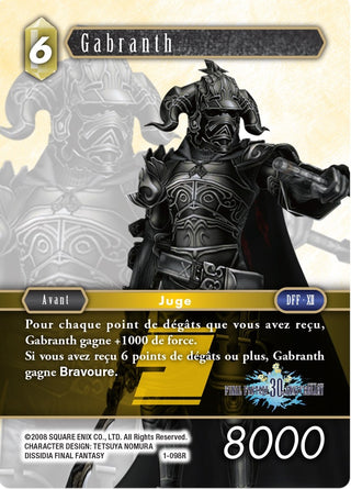 Gabranth (30th Anniversary) (81098) [PR] - Final Fantasy TCG Single