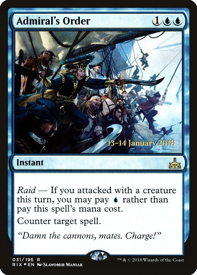 Admiral’s Order (31) [PRE] - MTG Single