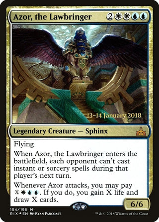 Image for Azor, the Lawbringer (154) (Prerelease Cards) - Magic: The Gathering