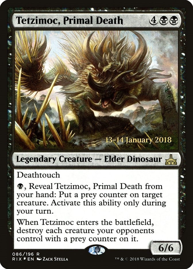 Tetzimoc Primal Death (86) [PRE] - MTG Single