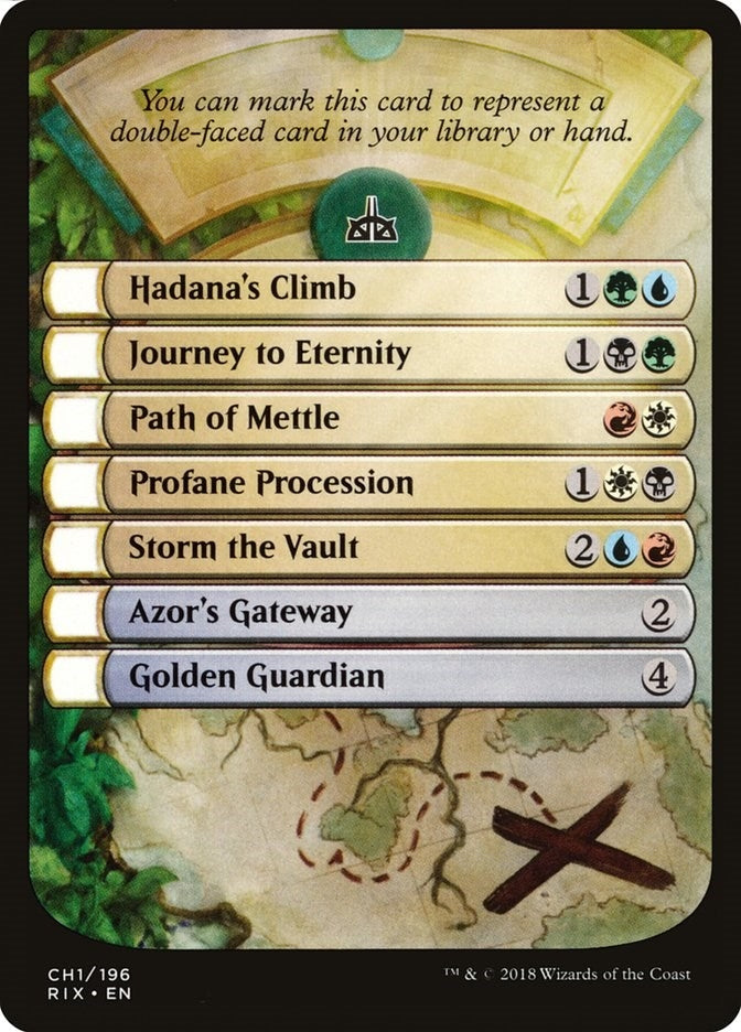 Checklist Card - Rivals of Ixalan (0) [RIX] - MTG Single
