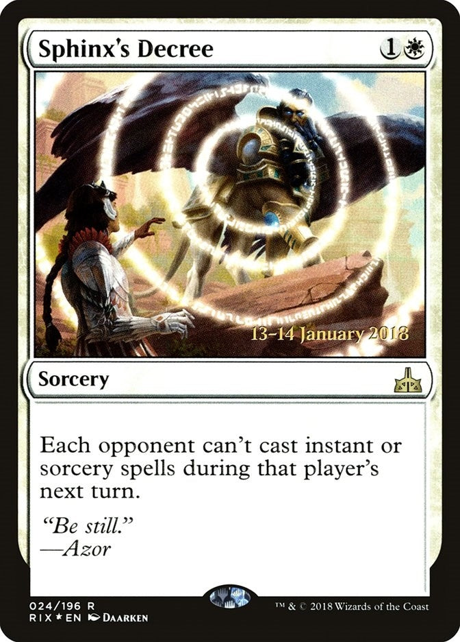 Sphinx’s Decree (24) [PRE] - MTG Single