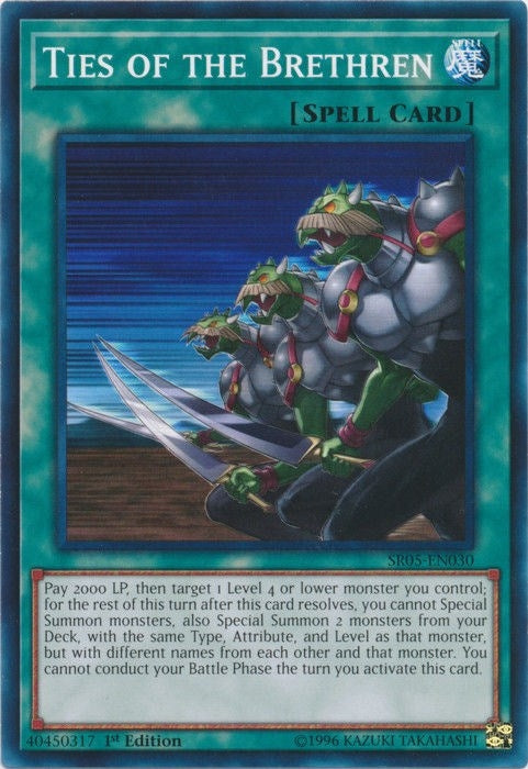 Ties of the Brethren (5030) (SDWL) - YuGiOh Single