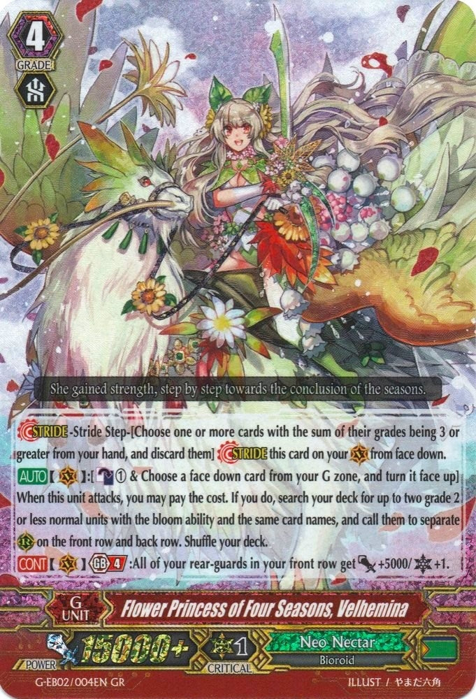 Flower Princess of Four Seasons Velhemina (2004) [G-EB02] - Cardfight Vanguard Single