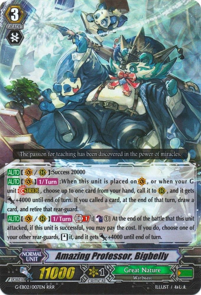 Amazing Professor Bigbelly (2007) [G-EB02] - Cardfight Vanguard Single