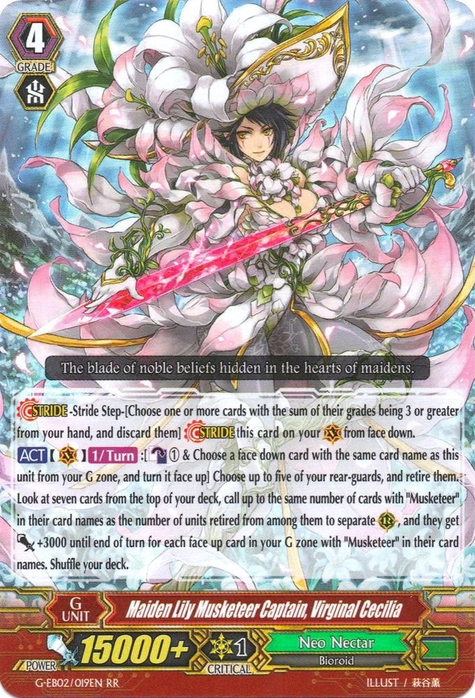 Maiden Lily Musketeer Captain Virginal Cecilia (2019) [G-EB02] - Cardfight Vanguard Single