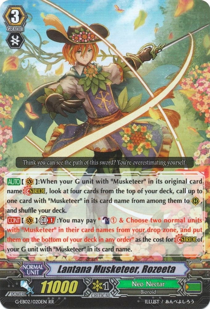 Lantana Musketeer Rozeeta (2020) [G-EB02] - Cardfight Vanguard Single
