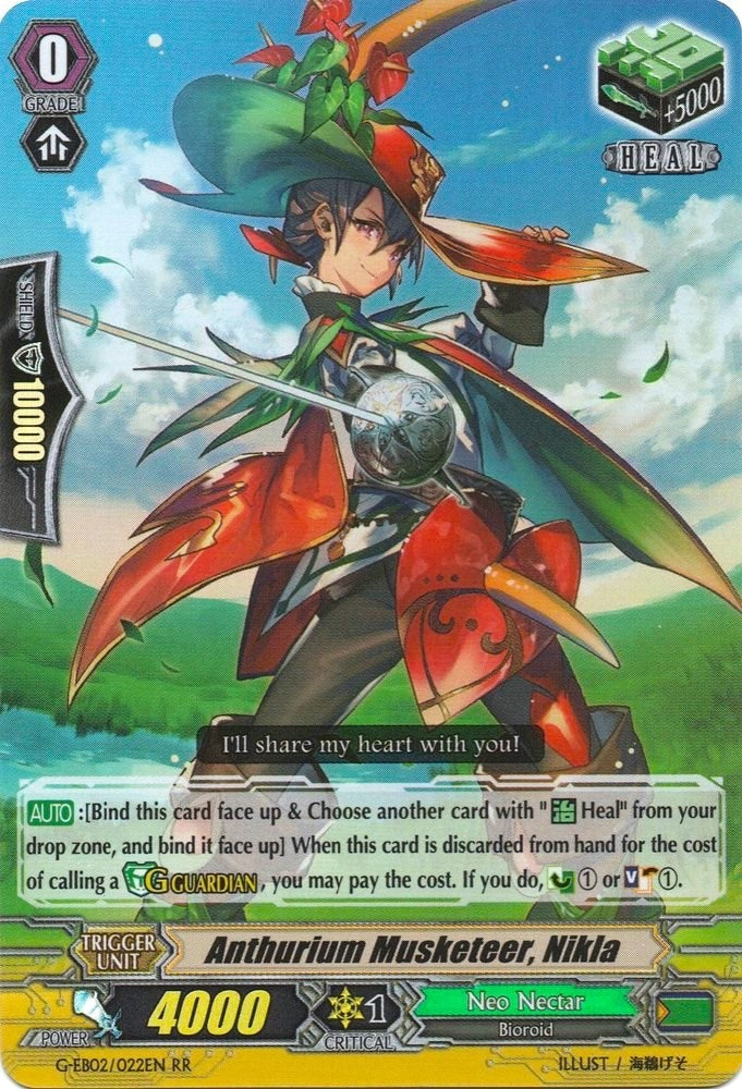 Anthurium Musketeer Nikla (2022) [G-EB02] - Cardfight Vanguard Single
