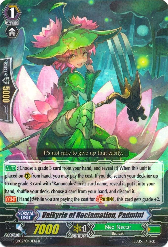Valkyrie of Reclamation Padmini (2040) [G-EB02] - Cardfight Vanguard Single