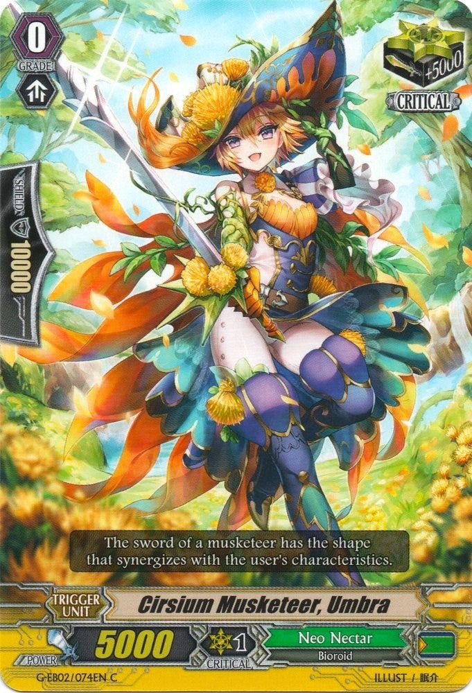 Cirsium Musketeer Umbra (2074) [G-EB02] - Cardfight Vanguard Single