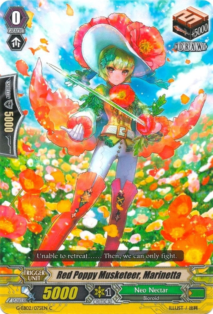 Red Poppy Musketeer Marinetta (2075) [G-EB02] - Cardfight Vanguard Single
