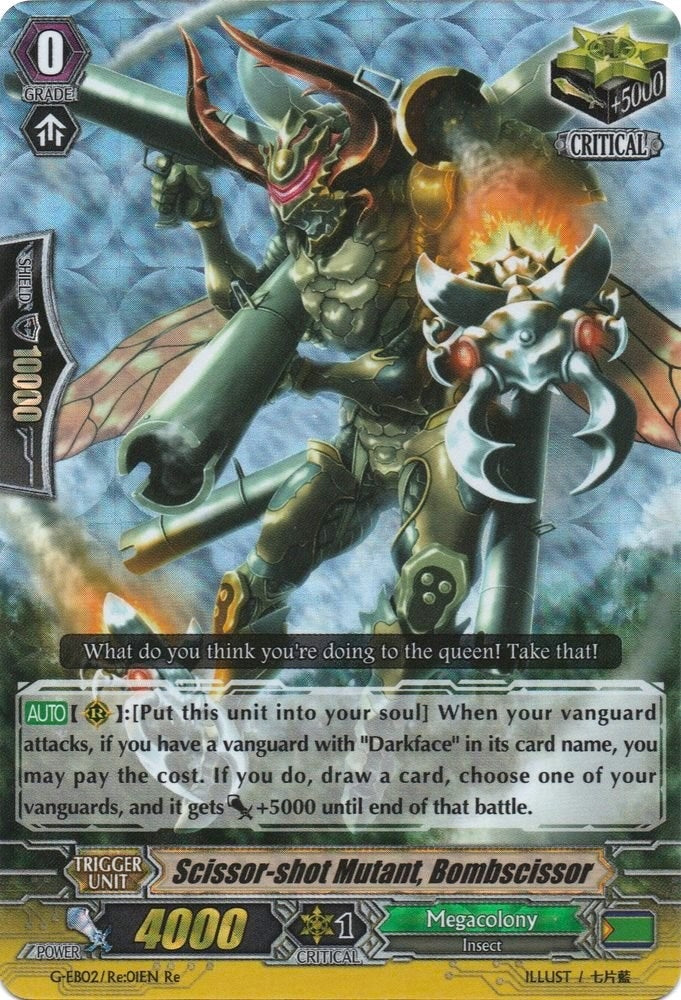 Scissor-shot Mutant Bombscissor (201) [G-EB02] - Cardfight Vanguard Single