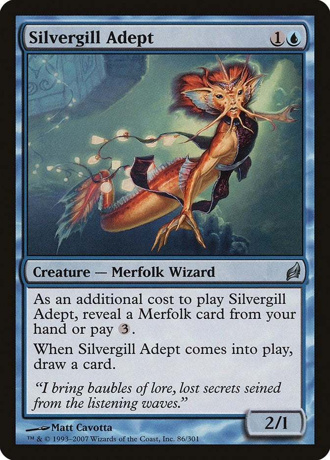 Silvergill Adept (86) [LRW] - MTG Single