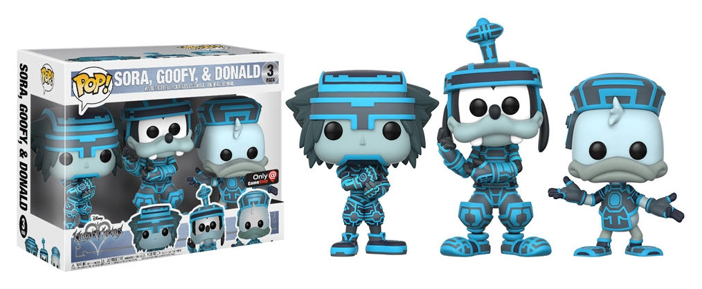 Sora Goofy & Donald 3-Pack (GameStop Exclusive) [POP!] - Funko Sealed