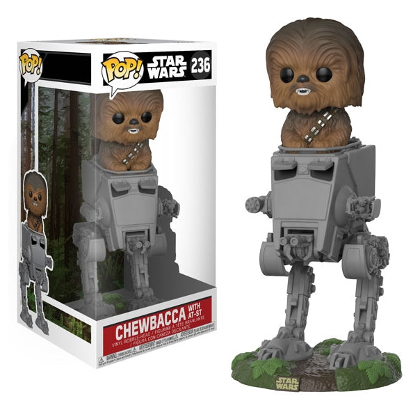 Star Wars: Chewbacca with AT-ST (Bobble-Head) (236) [POP!] - Funko Sealed