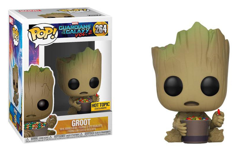 Guardians of the Galaxy Vol. 2: Groot (Candy Bowl) (Bobble-Head) (Hot Topic Exclusive) (264) [POP!] - Funko Sealed
