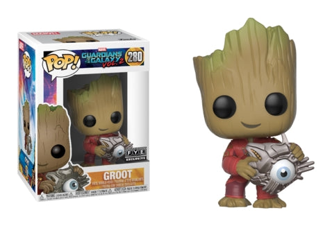 Guardians of the Galaxy Vol. 2: Groot (Ravager w/ Cyber Eye) (Bobble-Head) (FYE Exclusive) (280) [POP!] - Funko Sealed