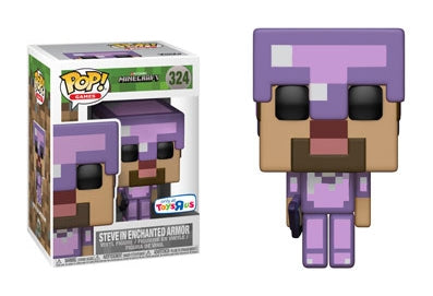 Minecraft: Steve in Enchanted Armor (Toys R Us Exclusive) (324) [POP!] - Funko Sealed