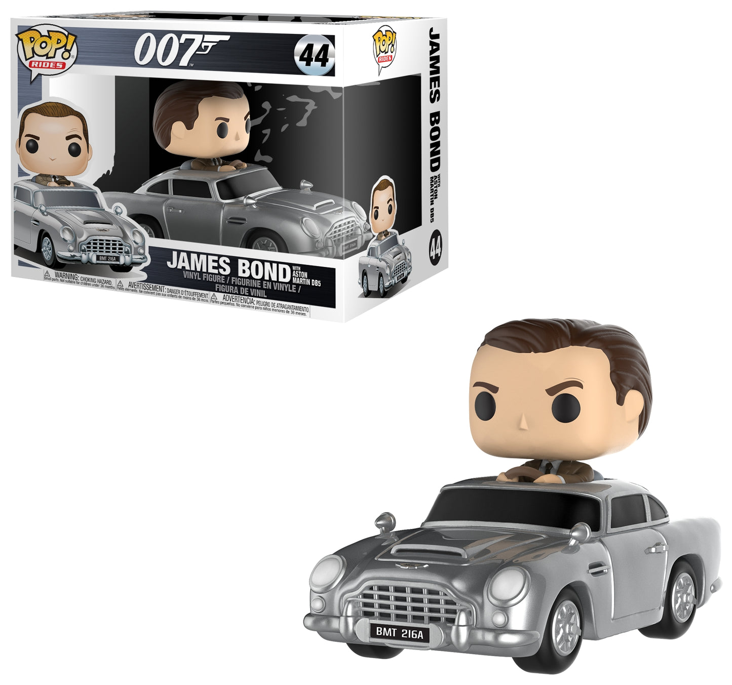 007: James Bond with Aston Martin DB5 (44) [POP!] - Funko Sealed