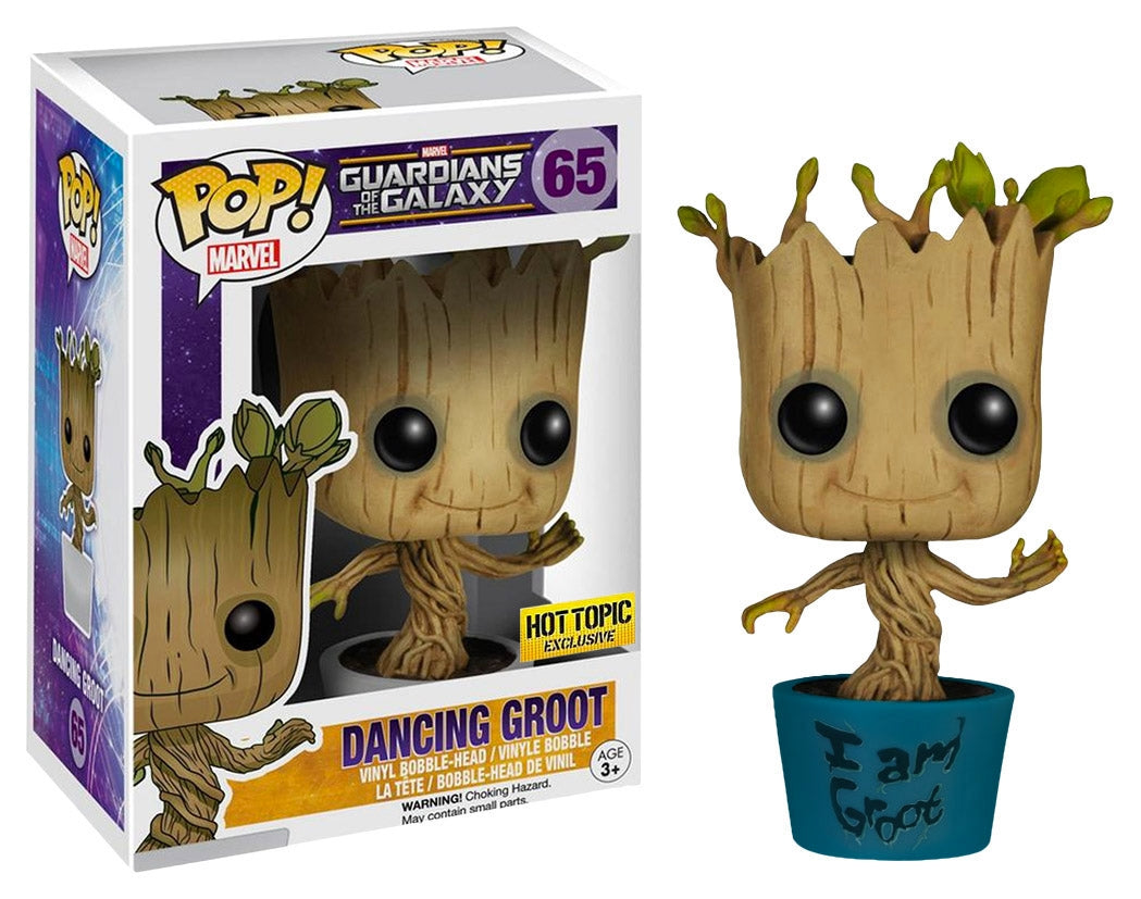 Guardians of the Galaxy: Dancing Groot (I am Groot) (Bobble-Head) (Hot Topic Exclusive) (65) [POP!] - Funko Sealed