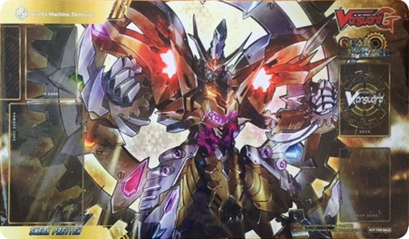 Cardfight!! Vanguard Sneak Preview Playmat - Deus Ex Machina Demiurge - Playmats Sealed