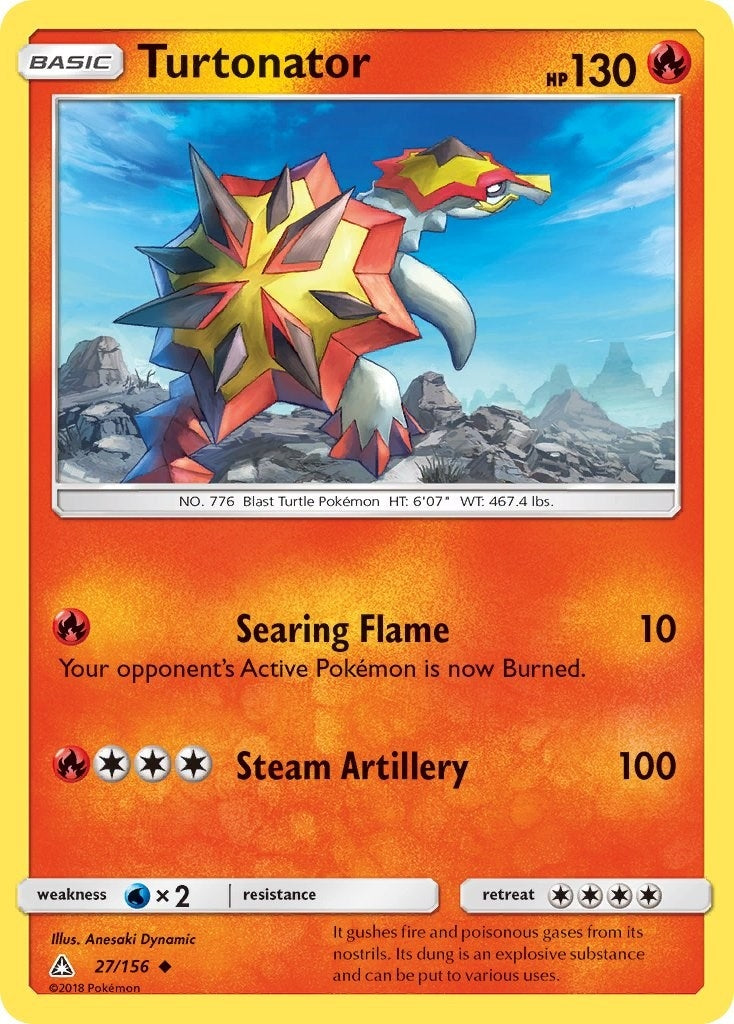 Image for Turtonator (27/156) (SM - Ultra Prism) - Pokemon