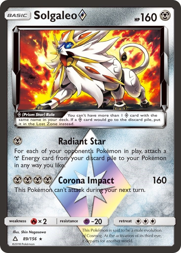 Image for Solgaleo Prism Star (89/156) (SM - Ultra Prism) - Pokemon