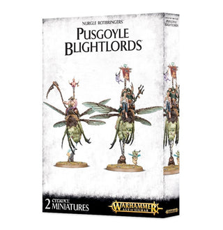 Warhammer: Age of Sigmar - Nurgle Rotbringers: Pusgoyle Blightlords [PLAS] - Warhammer Box Sets Sealed