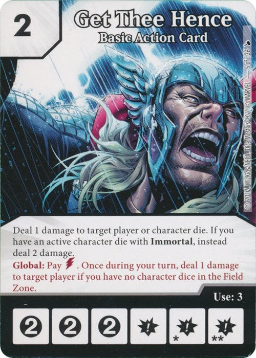 Get Thee Hence (5) [TMT] - Dice Masters Single