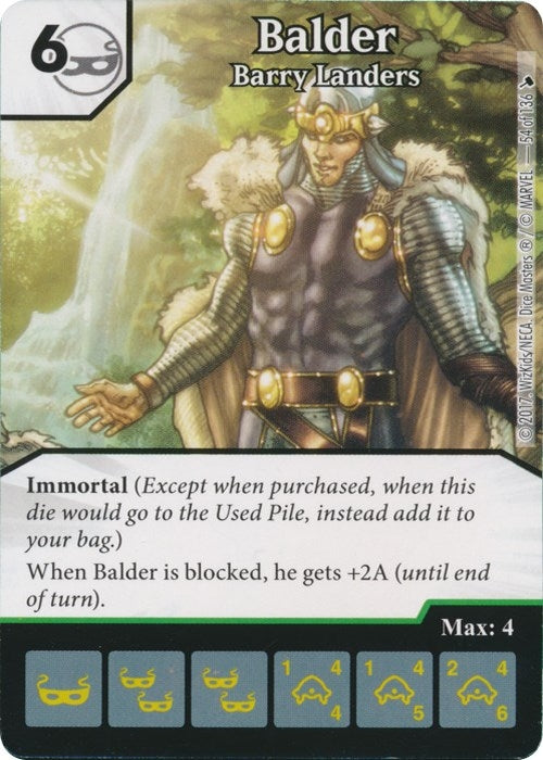 Balder - Barry Landers (54) [TMT] - Dice Masters Single