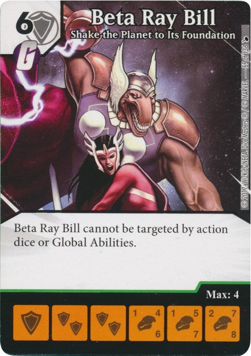 Beta Ray Bill - Shake the Planet to Its Foundation (55) [TMT] - Dice Masters Single