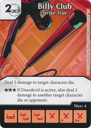 Billy Club - Strike True (16) [TMT] - Dice Masters Single