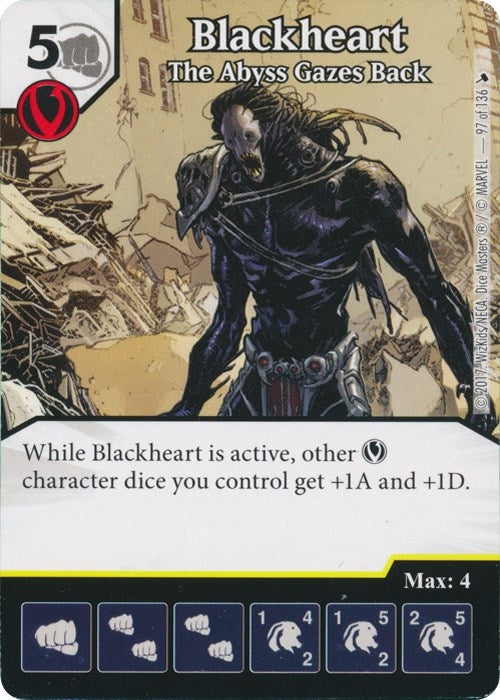 Blackheart - The Abyss Gazes Back (97) [TMT] - Dice Masters Single