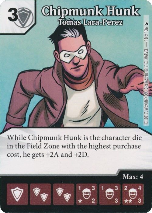 Chipmunk Hunk - Tomas Lara-Perez (18) [TMT] - Dice Masters Single