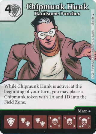 Chipmunk Hunk - Handsome Puncher (58) [TMT] - Dice Masters Single