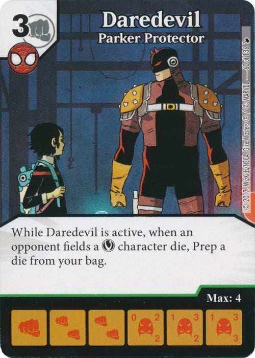 Daredevil - Parker Protector (60) [TMT] - Dice Masters Single