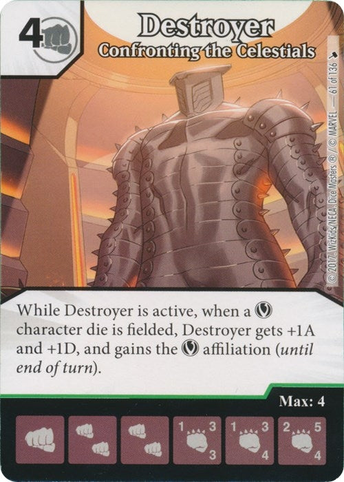 Destroyer - Confronting the Celetials (61) [TMT] - Dice Masters Single