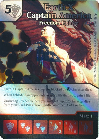 Earth X Captain America - Freedom Fighter (133) [TMT] - Dice Masters Single